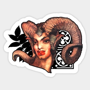 Malicious satyr being a faun in the eye Sticker